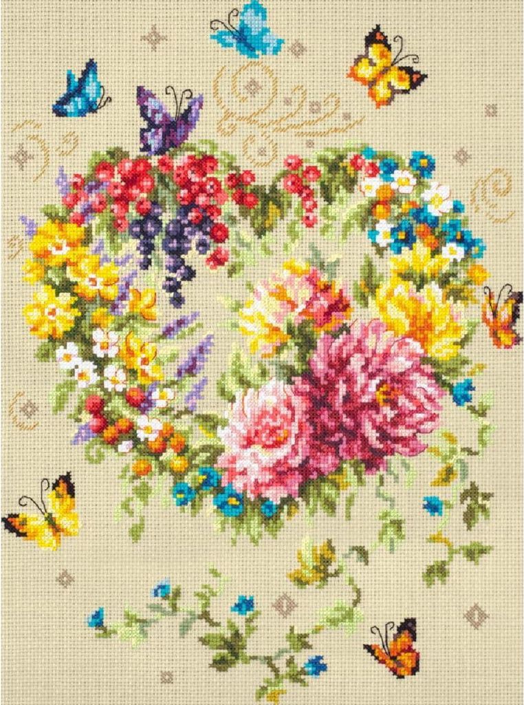 Zestaw do haftu krzyżykowego Magic Needle Zweigart Edition "Tenderness of your Heart", 26x34cm