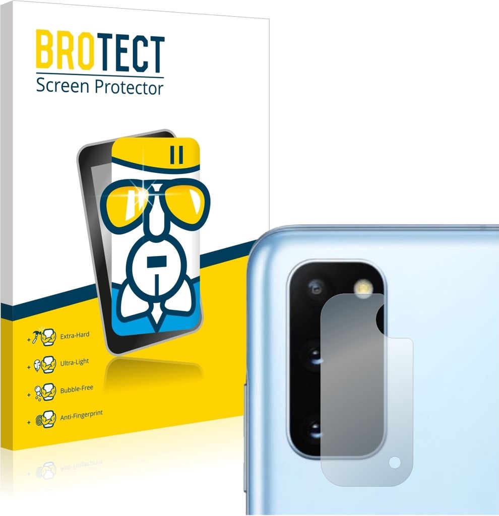 BROTECT Schutzglas für Samsung Galaxy S20 / 5G (Kamera) Schutzfolie Panzer Folie Glas Display Schutz klar