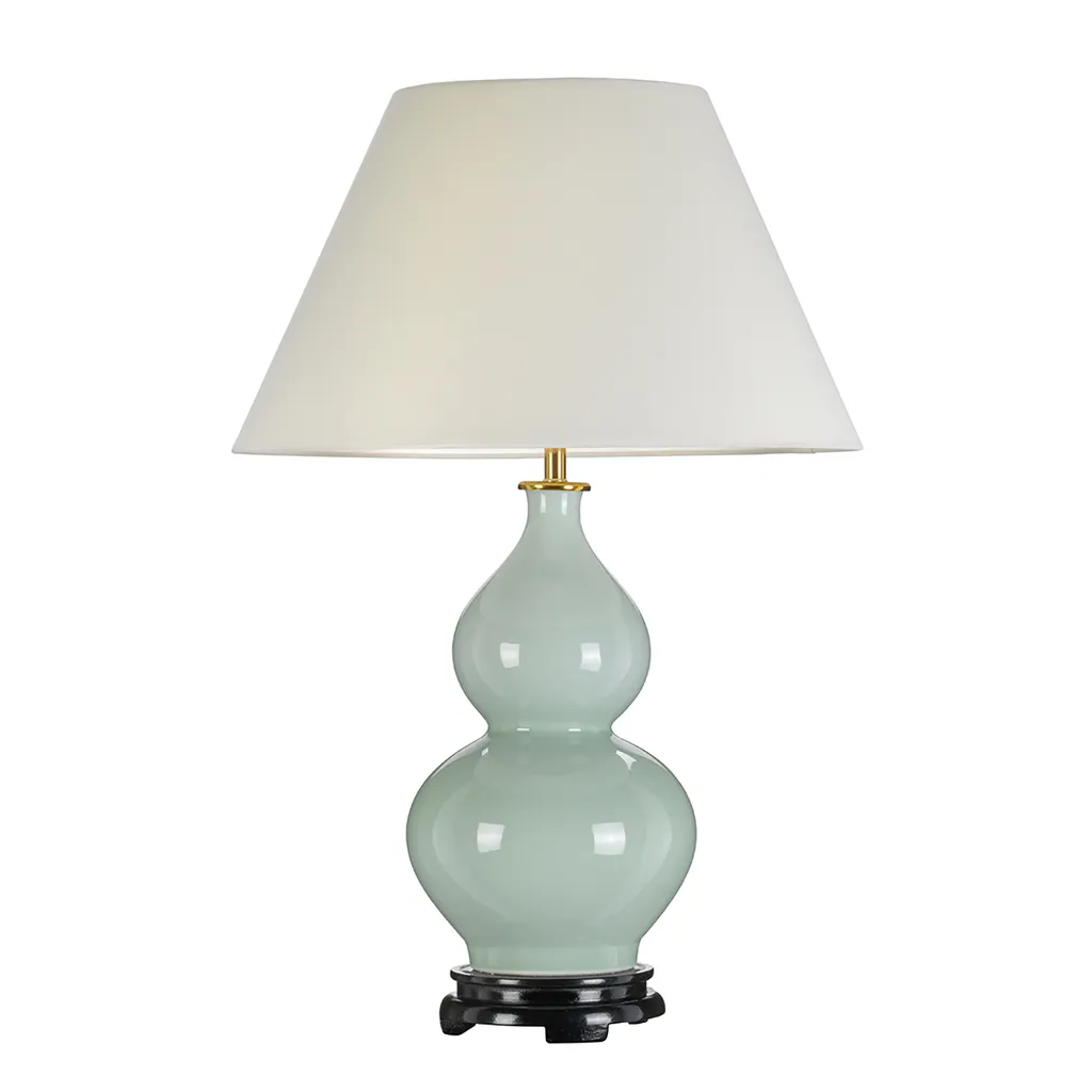 Lampe de table en céramique Harbin 69cm coloris blanc célestine E27