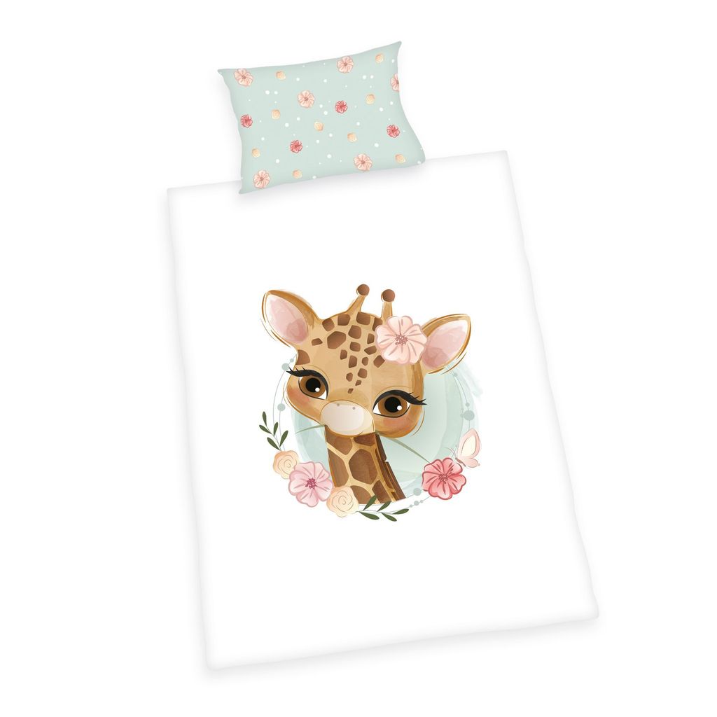 Giraffe Bettwäsche  " Green" Qualität: Renforcé Produktbild 