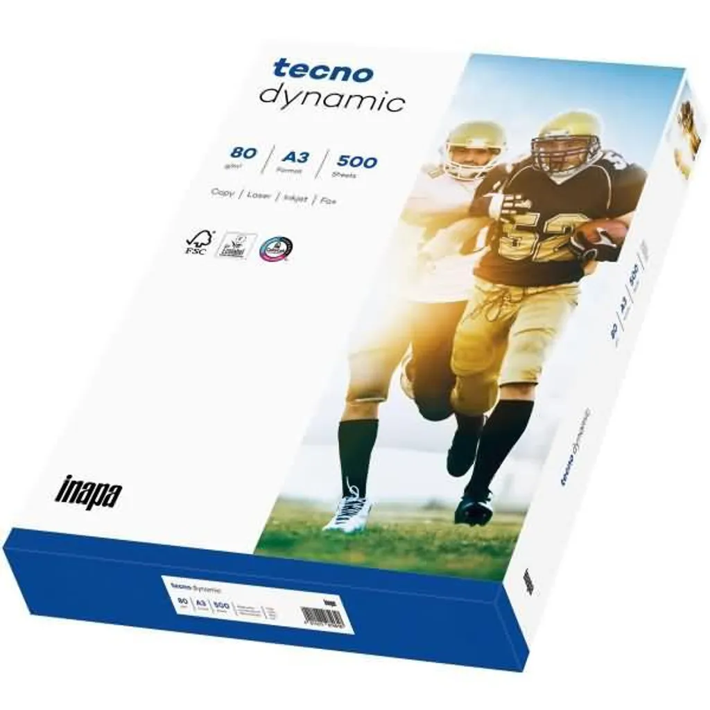 Papier blanc A3 80g TECNO dynamic pour plans et affiches 500 feuilles