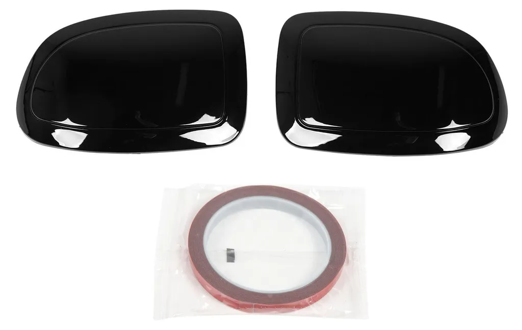 Coques de rétroviseur ABS noir brillant pour Chevy Silverado 99-06