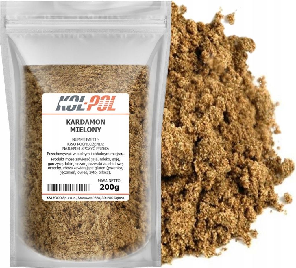KARDAMON MIELONY 200g Świeży aromatyczny naturalny Zdjęcie produktu 