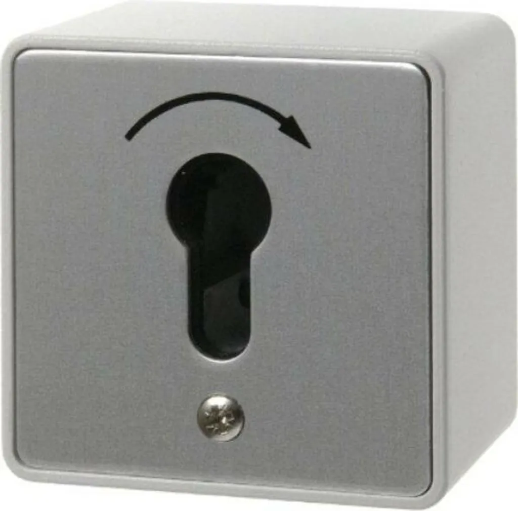 Bouton-poussoir Berker 4448 étanche IP44 en métal moulé sous pression