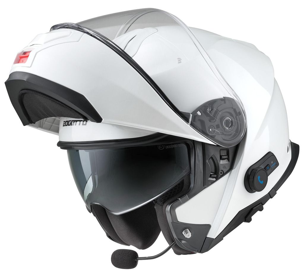Bogotto H272 Bluetooth klaphelm, wit, maat XL (61) Productafbeelding 