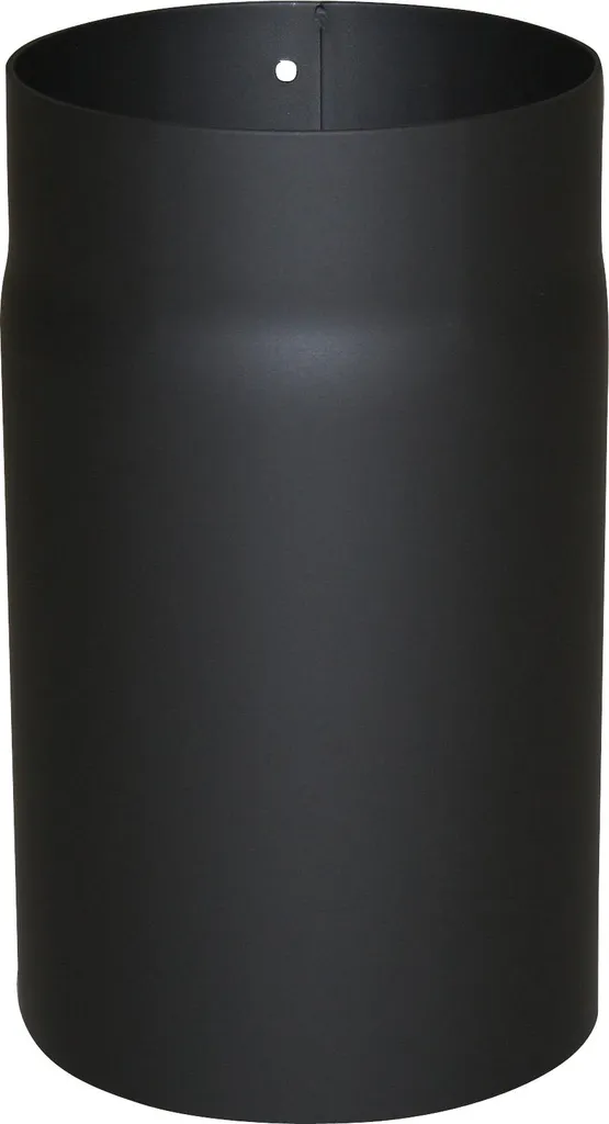 Tube de poêle noir 150x250mm en acier 2mm pour conduit de cheminée