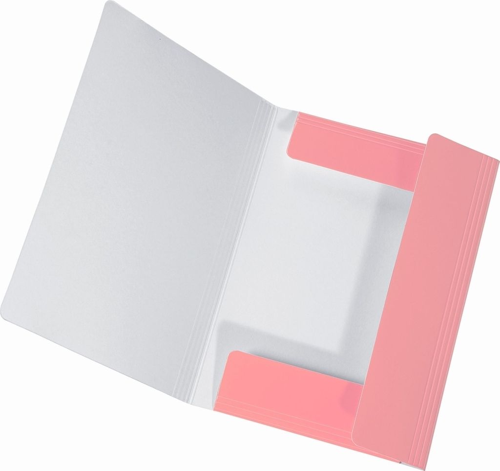 Sammelmappe PastellColor Karton glanzkaschiert A3 Flamingopink Packung mit 10 Stück