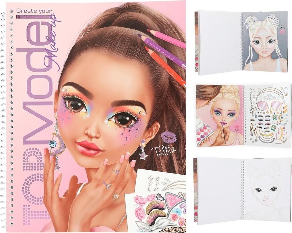 TopModel Create your TOPModel Make-Up Malbuch