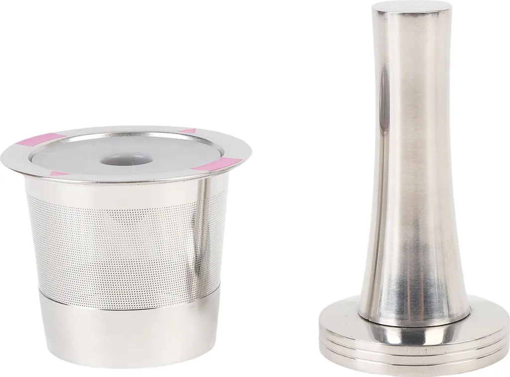 Filtre à café rechargeable inox et kit complet de préparation barista