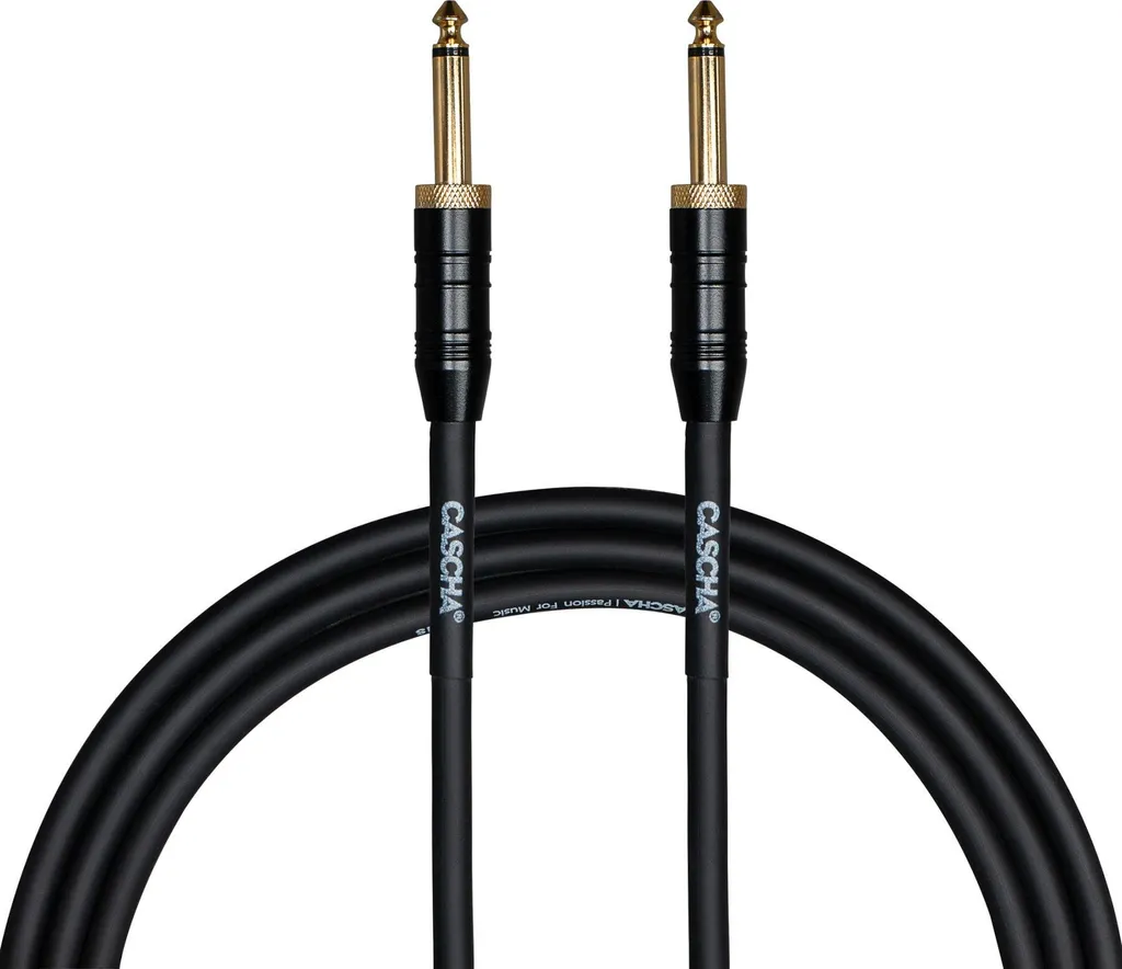 Cavo Strumento Cascha 3m Professionale | Bassa Impedenza Anti-Disturbo