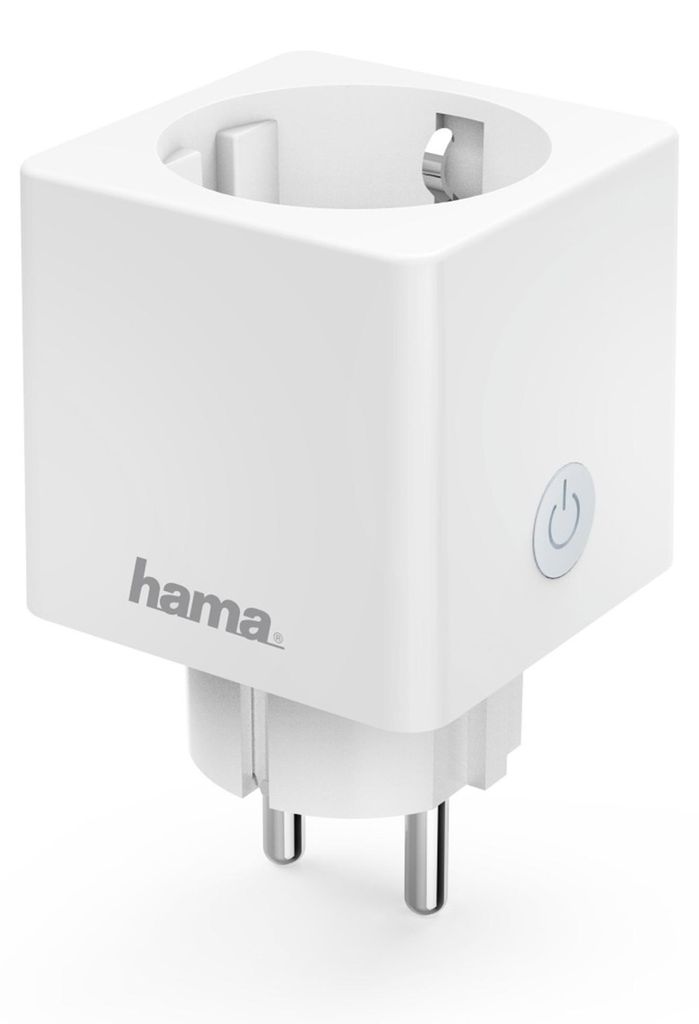 Hama WLAN-Steckdose Mini mit Stromverbrauchsmesser, Weiß Produktbild 