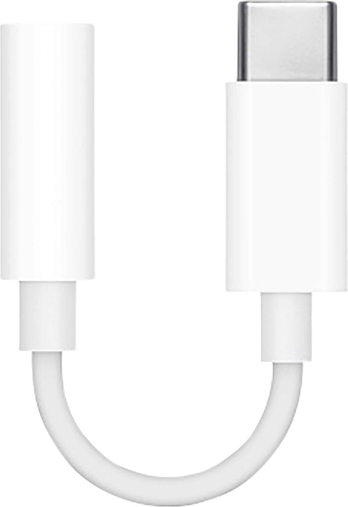 Apple MU7E2ZM/A USB-C auf 3,5mm Klinke Adapter - Weiss