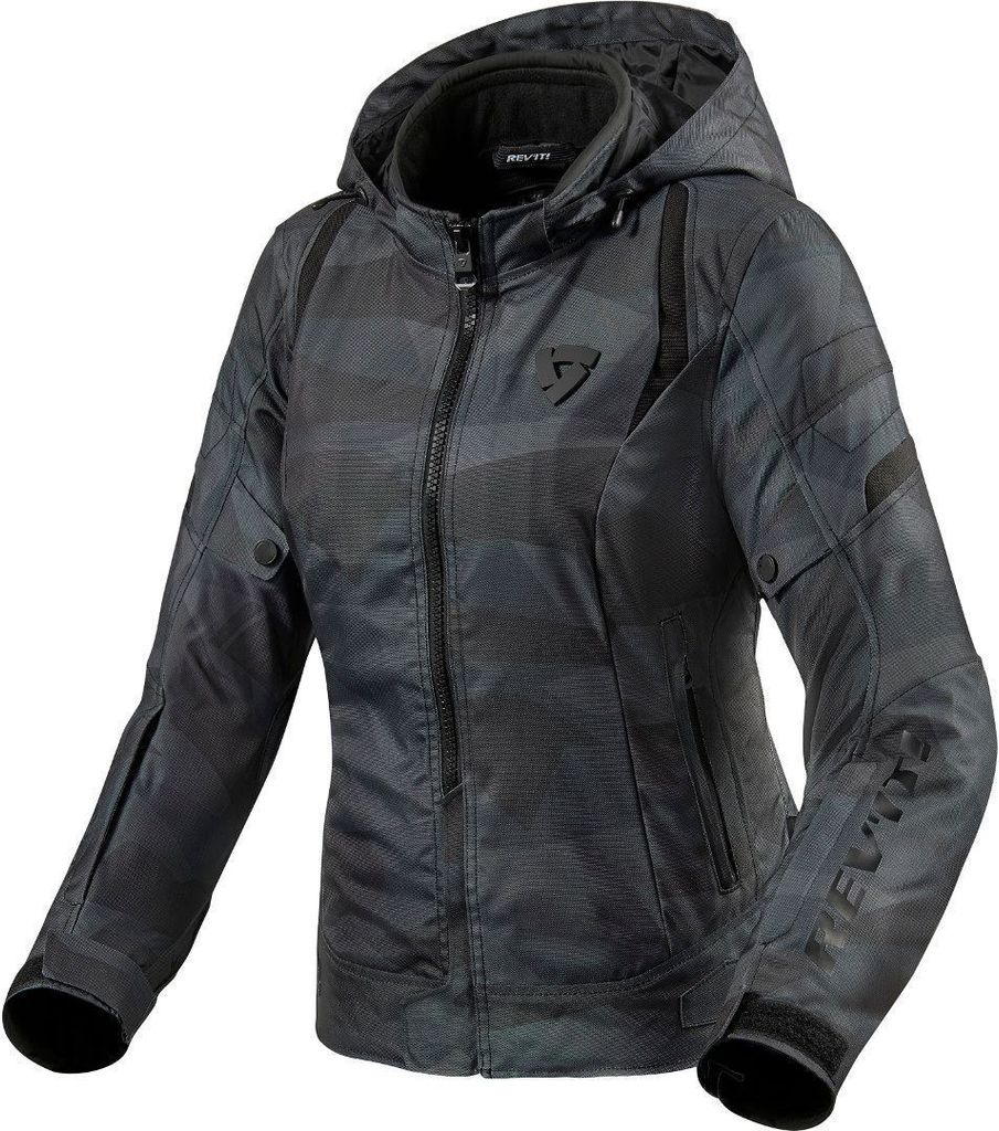 Revit Flare 2 Damen Motorrad Textiljacke, dunkles camouflage, 34