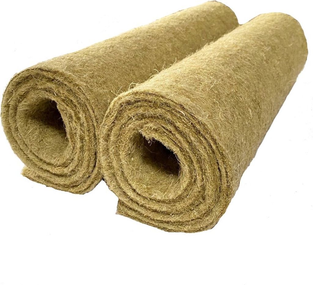 Nager-Teppich aus 100% Hanf, 100 x 40 cm 10 mm, 2er Pack, Nagermatte, Hanfmatte geeignet als Käfig Bodenbedeckung für Nagetiere und Kleintiere, N...