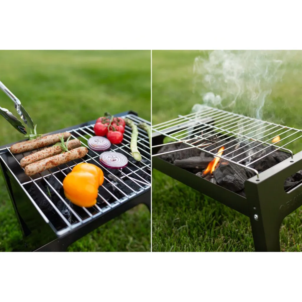Barbecue Pliable Charbon de Bois : Solution Gain de Place pour Jardin - 3