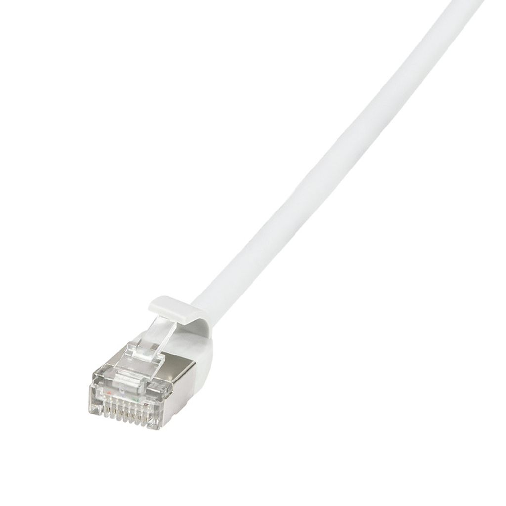 LogiLink Patchkabel Ultraflex Kat. 6A U/FTP 1,0 m weiß