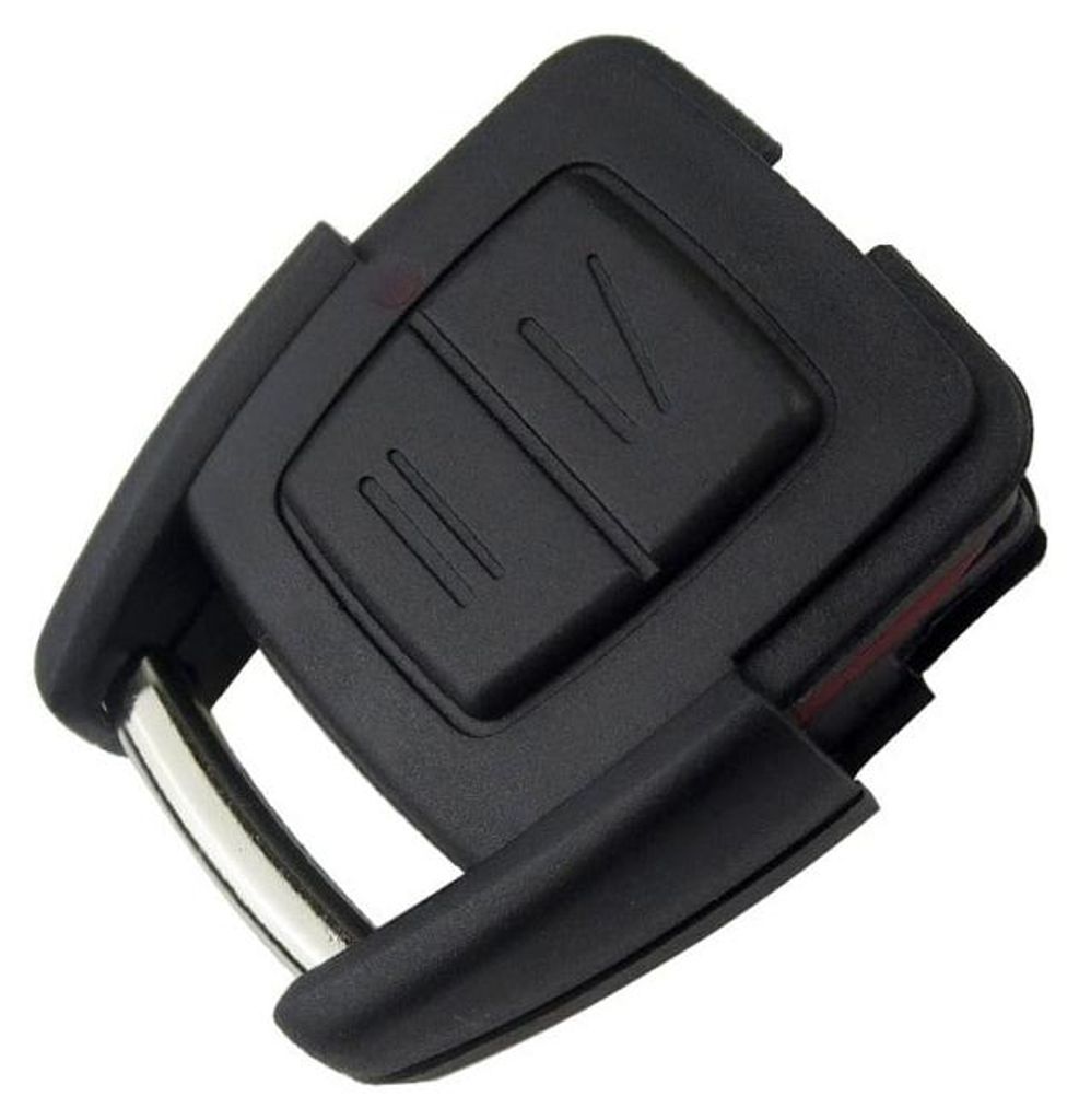 Auto-Techstar -Schlüsselgehäuse kompatibel mit Opel, Vauxhall, Astra, Vectra, Zafira, Omega, Frontera, 2 Tasten, ohne Lamelle