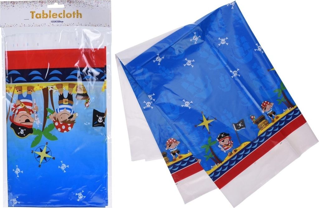 Tischdecke Piraten 132 x 220 cm | Blau