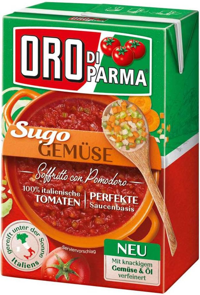 ORO di Parma Sugo Gemüse Tomatensaucenbasis Combibloc Packung 400g