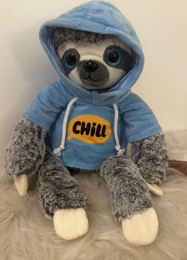 Faultier Kuscheltier XXL 80 cm Plüschtier Plush Stofftier Chill Blau