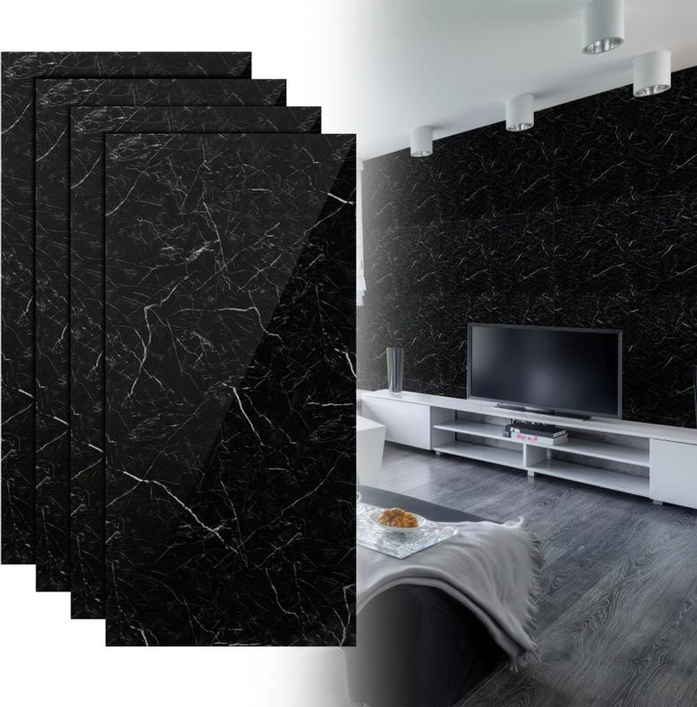 Vigevee Wandpaneele 120×60 cm schwarz-weißer Produktbild 
