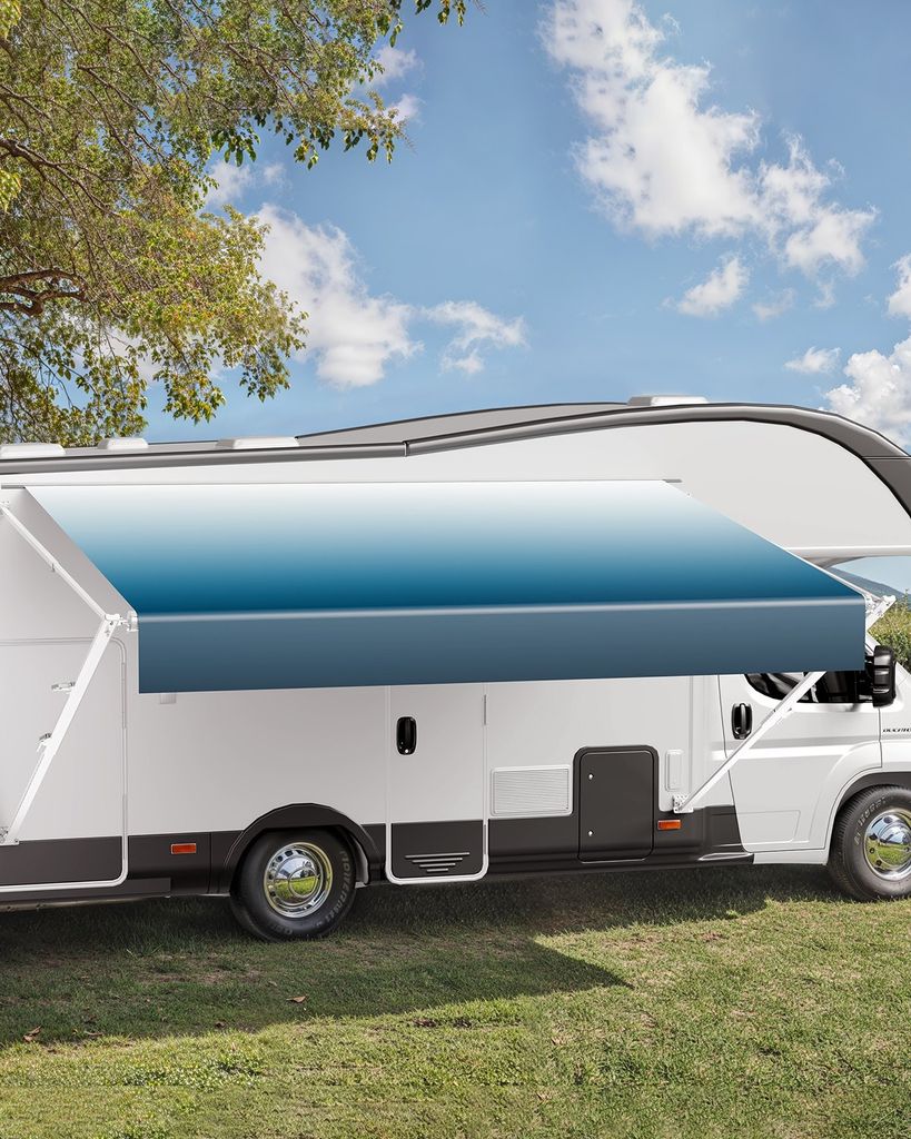 Wohnwagen-Markise 549cm Manuelles Sonnensegel Wohnmobile Einziehbar