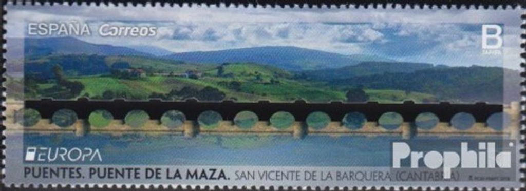 Briefmarken Spanien 2018 Mi 5252 (kompl.Ausg.) postfrisch Brücken