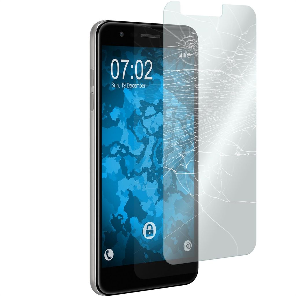 2er-Pack PhoneNatic Glas-Folie klar kompatibel mit LG K11 Plus / K10 (2018) - Panzerglas für K11 Plus / K10 (2018)