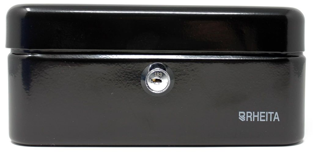 Geldkassette aus Metall mit Kunststoffeinsatz, schwarz 4006335075221