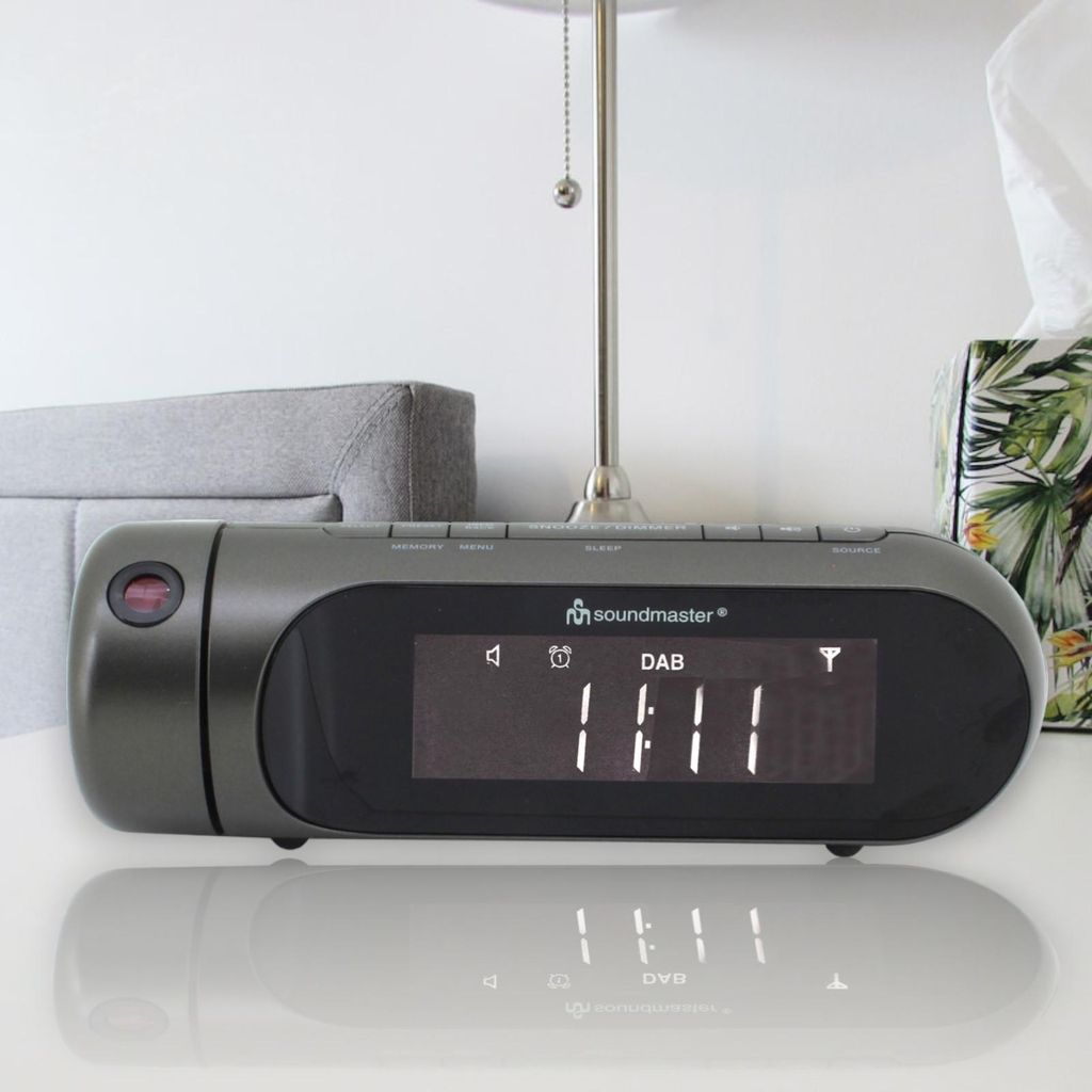 Soundmaster UR6700AN, Uhr, DAB+, FM, LCD, Schwarz, Zeit, Produktbild 