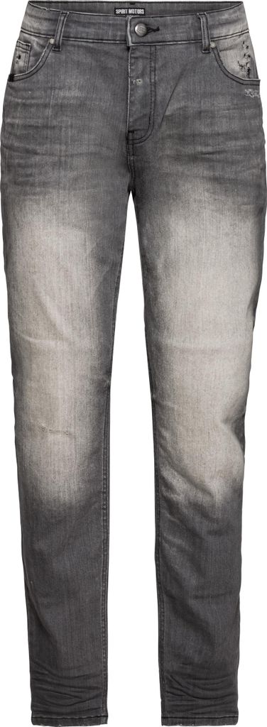 Spirit Motors Slim Mid Jayce Jeans Motorrad-Used-Look mit Schutz