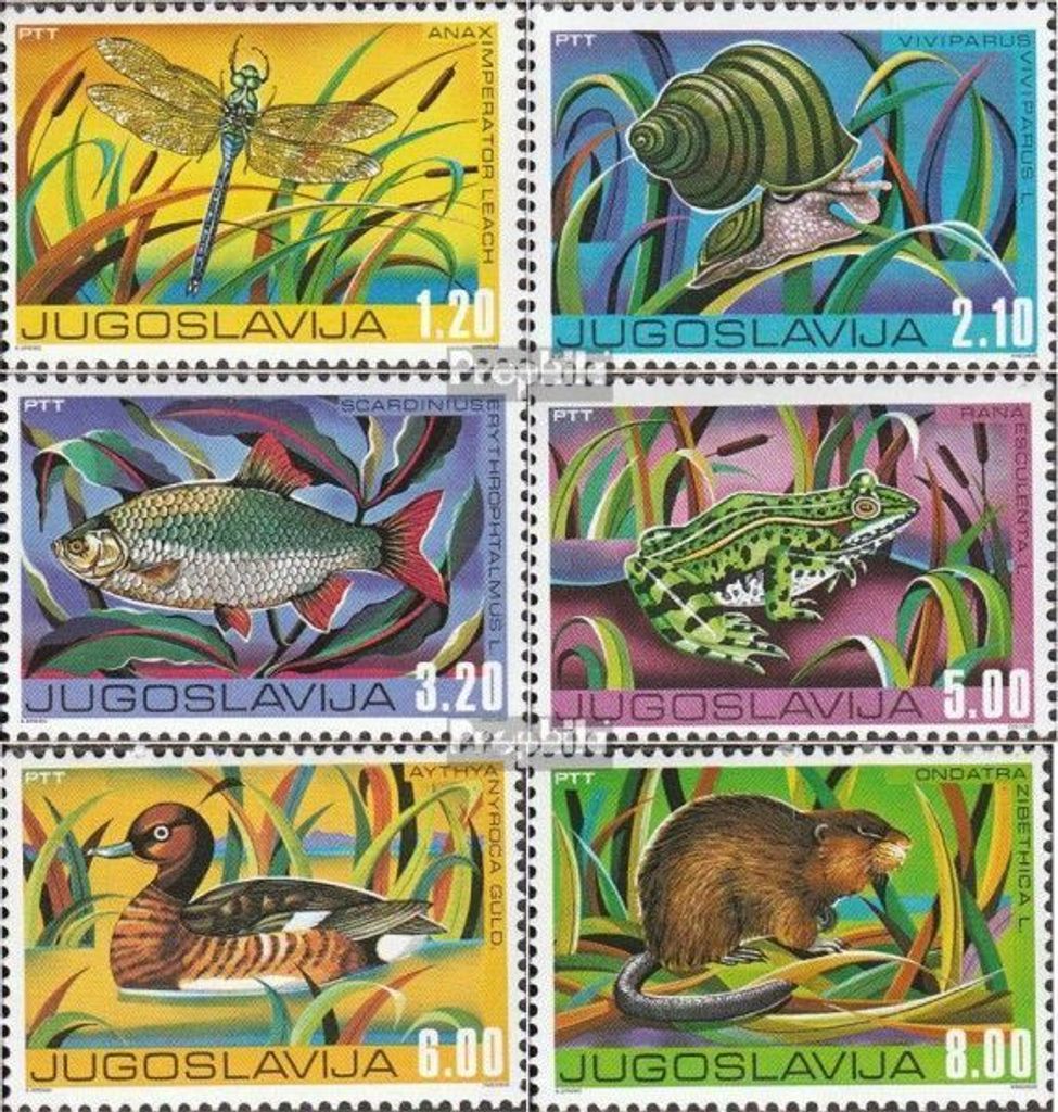 Briefmarken Jugoslawien 1976 Mi 1640-1645 (kompl.Ausg.) Produktbild 