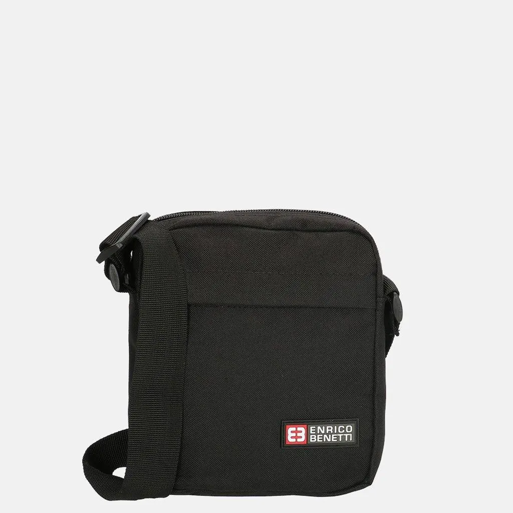 Sacoche bandoulière noire Enrico Benetti Amsterdam pour homme et femme