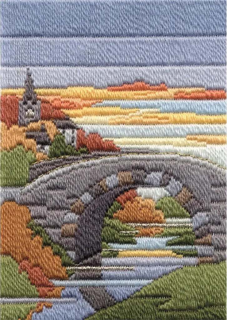 Kit Broderie Facile Point Long Automne 24x17cm Bothy Threads Saisons