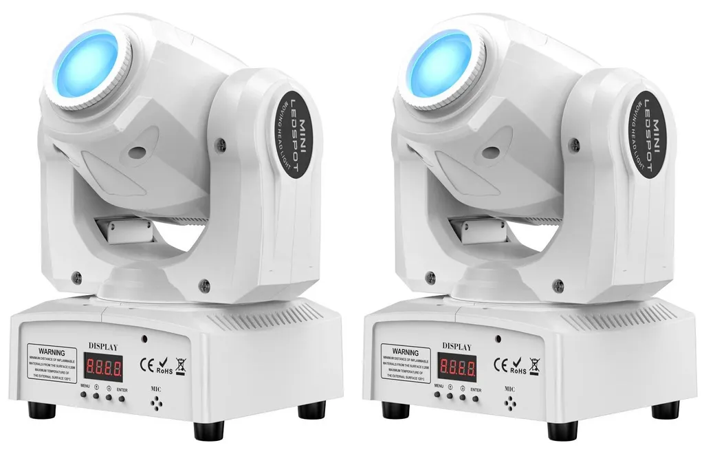 Lyre DMX Tête Mobile ZQ02101 - 2 Pièces avec Modes Auto et Musical UE