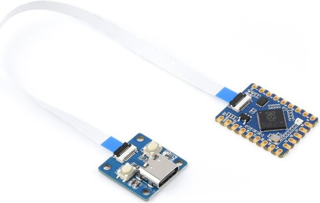 Waveshare RP2040-Tiny Entwicklungsboard: 20 GPIO-Pins, mit Tiny Adapter + FPC Kabel