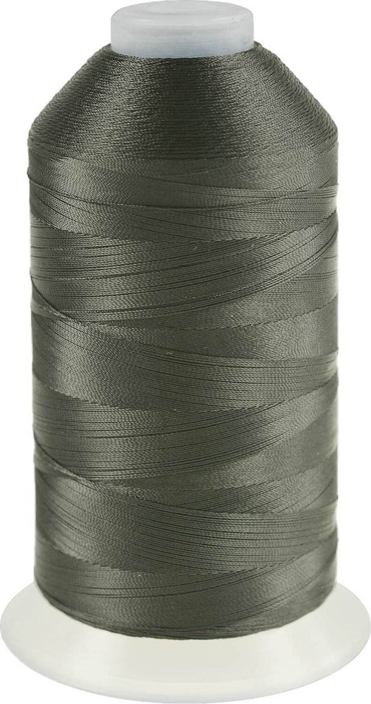 3000m Nähgarn Polyester 210D/3, Farbauswahl - Sattlergarn Jeansgarn Forellenfaden, Farbe:A896 dunkelgrau