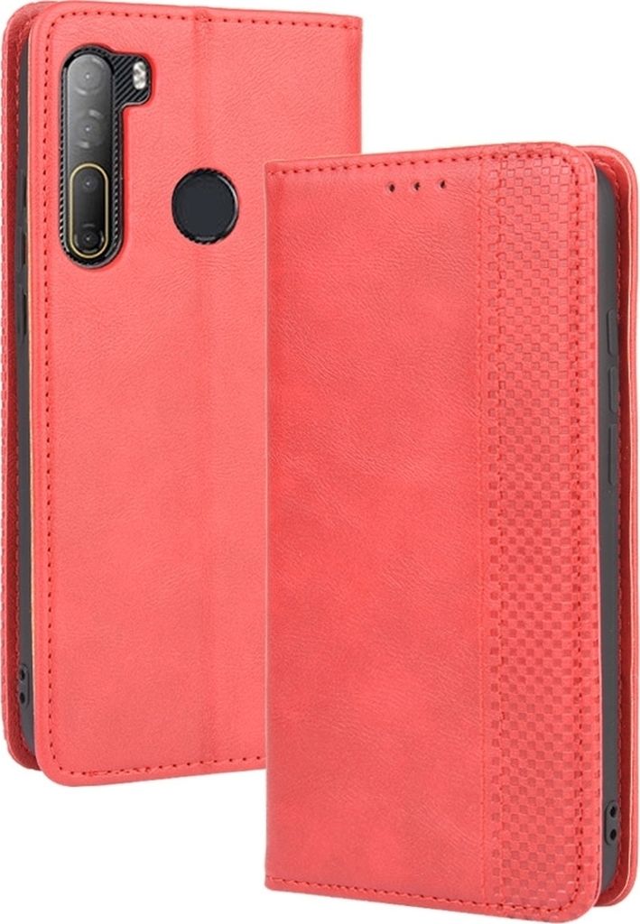 Mobigear Sensation HTC Desire 20 Pro Hülle Klapphülle Geldbörse - Rot