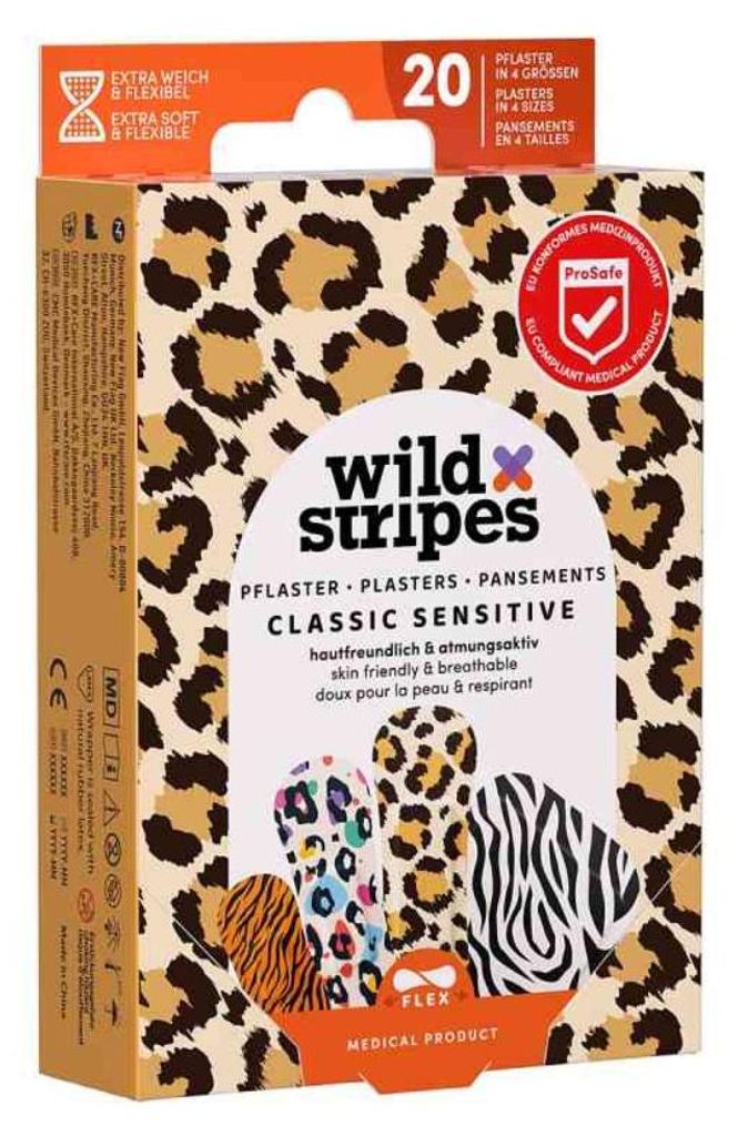 Wild Stripes Classic Sensitive Animal Pflaster, 20 St. Produktbild 