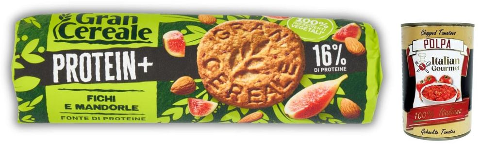 GranCereale PROTEIN+ Feige & Mandel 24x230g – 16% Protein, vegan, ohne Palmöl, ballaststoffreich, recyclebare Verpackung – italienische Vollko...