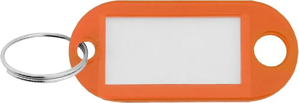 100 Etichette per Chiavi Arancioni CombiCraft 48x22mm - Alta Visibilità