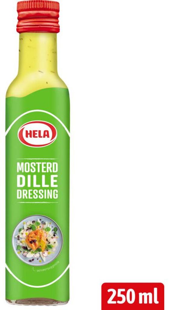 Hela Mosterd Dille Dressing 250 ml – Salsa cremosa con Immagine del prodotto 