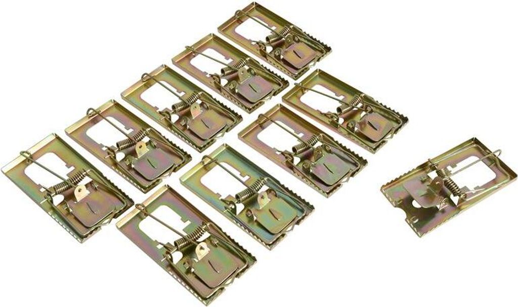 Mäusefalle Schlagfalle 10er Set Nagetierfalle Köderfalle Produktbild 