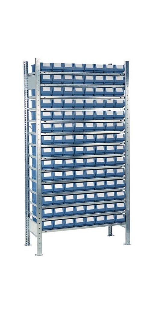 Steckregal H2000xB1000xT400mm Grundregal 14 Stahlböden 112 x 4