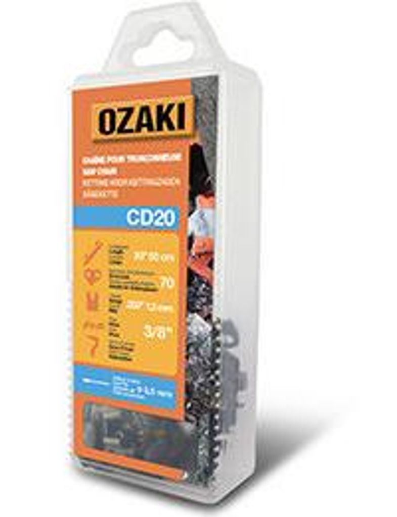 Ozaki Kettensägekette Untergehäuse Halbschneidend: 3/8'' 050 (1,3mm) 70 Treiber (E70)