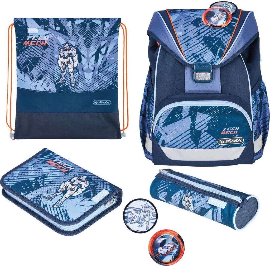 Herlitz Schulranzen UltraLight Plus TechMech : Cartable Ergonomique Léger