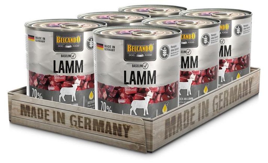 BELCANDO Baseline Lamm 6x 800g Produktbild 
