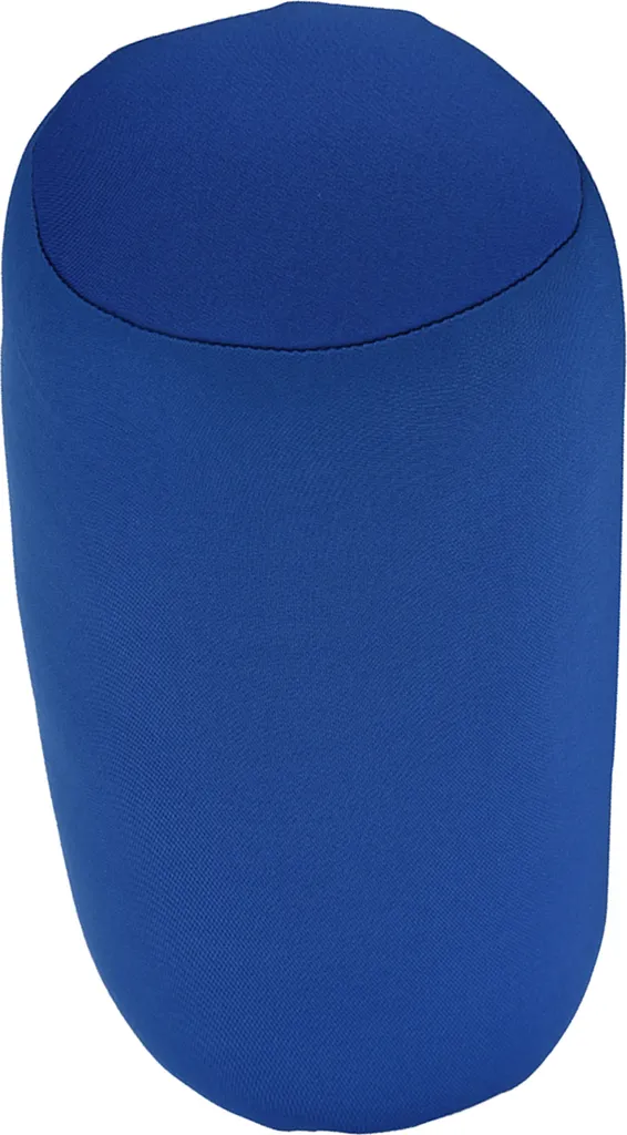 Coussin traversin à microbilles bleu pour dormir et confort cervical