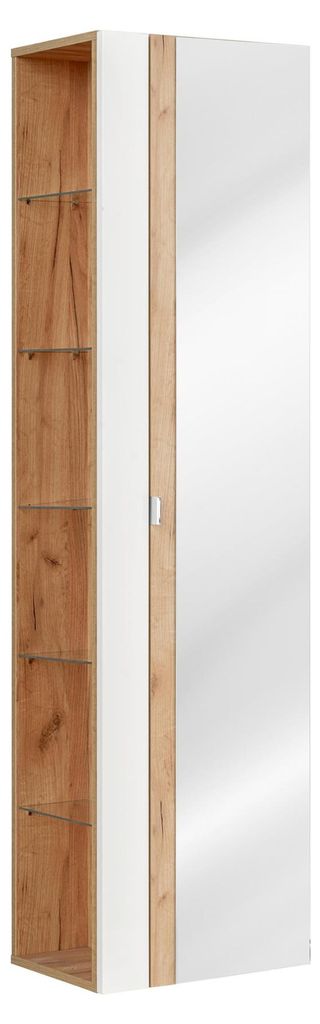 Design Badezimmer Möbel Bad 8 tlg. Set Garnitur Schrank Waschbecken Beleuchtung