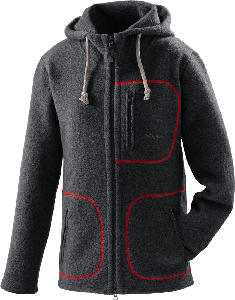 Mufflon W100 Mu-Bob anthracite-Nähte rot XL